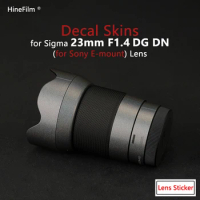 Lens Skin for Sigma 23 F1.4 DG DN FOR Sony E Mount Lens Decal Skin 23mm F1.4 Lens Protective Anti-scratch Warp Cover Film