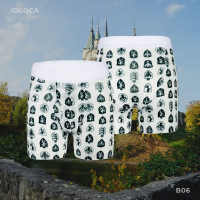 Quần lót nam Boxer IDLOCA The logos - Màu trắng - Họa tiết huy hiệu Menswear Quần Boxer