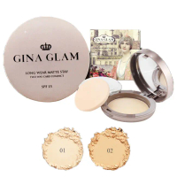 การดูแลส่วนบุคคล แป้งพัฟจีน่า เกลม GINA GLAM pressed powder G40เครื่องสําอาง
