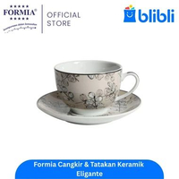 Formia Cangkir dan Tatakan Keramik Series/set Eligante