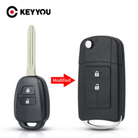 KEYYOU Modified 4 Buttons Remote Car Key Shell Case Fob Flip For Toyota CAMRY 2012 2013 2014 2015 Corolla 2014 2015 TOY43 Blade