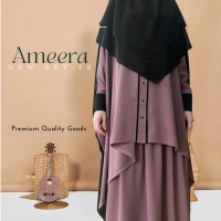Ameera FK Busana Muslim Jumbo French Hijab Set Rok Franch Khimar Instan Quality Premium Bay Atqia_Ma