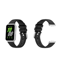 【光面鋼扣錶帶】適用 三星 Galaxy Fit3 SM-R390 手錶 運動 透氣 矽膠 腕帶