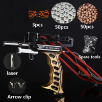 4-color laser Slingshot Arrow Slingshot Bow Powerful Fishing Catapult Large strong Slingshot Hunting