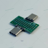 1 pcs Type-C USB 3.2 Male To Male Test Board 24Pin Pitch 2.0 Adapter Board To extend PD Fast Charge WP-037