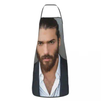 Can Yaman Sexy Aprons Model Lawyer 52*72cm Cuisine Grill Baking Bib Tablier Cooking Home Cleaning Pinafores for Chef Barista
