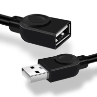【LineQ】USB2.0 A公對A母 5米延長線