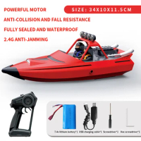 TY725 2.4GHz RC Boat Turbojet Pump High-Speed Remote Control Jet Boat With Low Battery Alarm Function For Boys Gifts