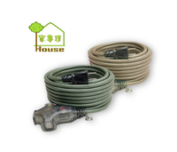 [家事達] HS-電精靈 2P三插座附燈 過載動力軟線2mm × 2C 40尺 特價 延長線