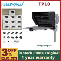 FEELWORLD TP10 Teleprompter for iPad Tablet DSLR Camera & Smartphone Shooting APP Compatible with iO