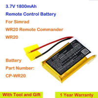 Bateria de controle remoto Cameron Sino, CP-WR20 para Simrad WR20, comandante remoto, ferramenta e presentes, 3.7V, 1800mAh