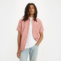 เสื้อเชิ้ต Men's Short Sleeve Classic One Pocket Standard Fit Shirt รุ่น 86627-0136 สี Rooibos Tea