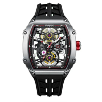 Luxury Skeleton Watch Automatic Mechanical Wristwatches Men Top Brand Tonneau Limited Edition Sports Luminous Watches STARKING