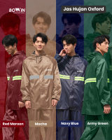 Bowin Jas Hujan Oxford (Anti Bakteri /Anti Rembes /Bahan Tebal) Waterproof