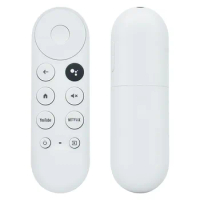 New Bluetooth Voice Remote Control / Cover Case Google TV Chromecast For 2020 Google Chromecast 4K Snow G9N9N