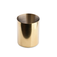 創意歐式簡約個性金色筆筒花瓶桌面收納罐商務辦公桌擺件筆座