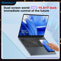L10 Dual Screen Laptop 15.6 Inch IPS + 7'' Touch 12th Gen Intel N100 Max 32G DDR4 2T SSD Slim Office Notebook Laptop Computer