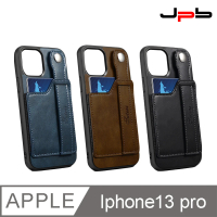 【JPB】iPhone13 Pro 6.1吋 皮質插卡環扣防摔手機保護殼