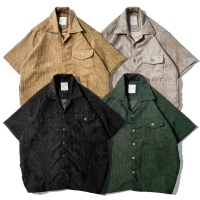 \ VOLUME 1 \" KEMEJA CORDUROY OVERSIZE I BOWLING COLLAR SHIRT I KEMEJA CORDUROY OVERSIZE PRIA DISTRO