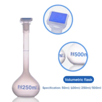 50/100/250/500ml With Stopper Heatproof Volumetric Measuring Flask Precise Durable Long Neck Volumetric Experiment Instrument