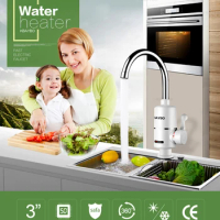 3000W Instant Electric Water Heater To Tankless Faucet Water Heater Kitchen Electric Faucet Instant Hot 3 seconds heating