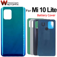 New Cover For Xiaomi Mi 10 Lite Back Cover Glass Panel For Xiaomi Mi 10 Lite 5G Battery Cover Mi10 Lite Rear Door Case Housing