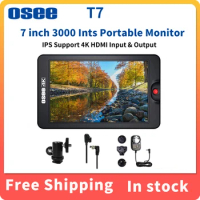 OSEE T7 7 Inch 3000 Nits Monitor DSLR Camera Field 3D Lut HDR 1920×1200 Full HD Monitor IPS Support 4K HDMI Input &amp; Output