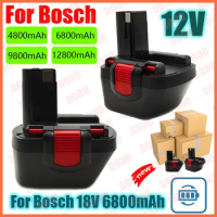 New for Bosch 12V 6800mAh PSR 1200 Rechargeable Battery for Bosch AHS GSB GSR 12 VE-2 BAT043 BAT045 BAT046 BAT049 BAT120 BAT139