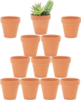 Yishang 2.5 inch Terracotta Pots with Drainage HolesSmall  Clay Ceramic Pottery PlanterCactus Flower