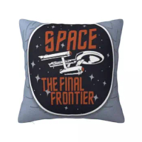 Star-Trek Final Frontier 8 Pillowcase Cushion Black Throw Pillow Cushion Cover Pillowcase White Customizable