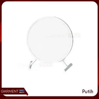 Cermin Make Up Kaca Bulat Meja Rias Standing Mirror Beauty Kaca Dekorasi Estetik Minimalis PUTIH - B