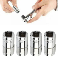 6.3mm Series Screwdriver Head Connector Strong Corrosion Resistance Rust-Proof Mirror Finish Chrome-Plated Converter Hand Tool