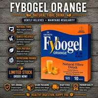Fybogel Natural Fibre Orange Drink Constipation Sembelit Singapore