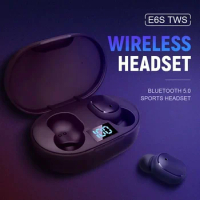 TWS E6S Bluetooth Earphones 5.2 Wireless bluetooth headset Noise Cancelling Headset With Microphone Headphones For Xiaomi iphone