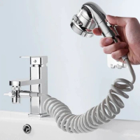 New Handheld Faucet Diverter Valve Shower Head For Home Bathroom Kitchen Faucet Adapter Set Adjustable Diverter Valve Faucet