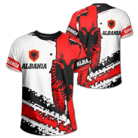 2025 newWholesale Jersey Football Albania Jersey 2024 Soccer Team T-Shirt 3D Albanians Flag Graphic 