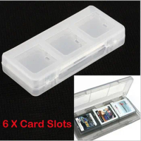 6in1 Clear Protective Hard Plastic Game Cards Storage Box Case Holder for Nintendo 2DS NDS NDSL NDSI New 3DS LL/XL 3DSXL 3DSLL