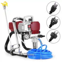 Airless Spraying Machine Electric Paint Spraying Machine Electric Sprayer Paint Spray Gun With Pressure Gauge Factory Sale