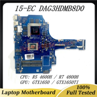Mainboard For HP 15-EC 15Z-EC TPN-Q229 DAG3HDMB8D0 Laptop Motherboard With R5 4600H / R7 4800H CPU GTX1650 / GTX1650TI 100% Test