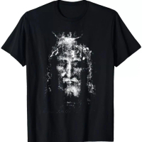 Vintage The Shroud Of Turin Holy Face Of Jesus T-Shirt Sizes S-5XL