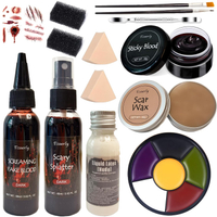 Halloween Makeup Kit Special Effects SFX Kit Bruise Makeup Face Body Painting Palette 6 color Fake B