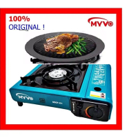 New Welhome Paket Barbeque/BBQ Set Kompor Portable Tas + Bbq Grill Plate