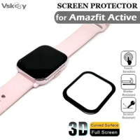 100PCS 3D Curved Soft Screen Protector for Amazfit Active Smart Watch Full Coverage Protective Film for AMAZFIT BIP5