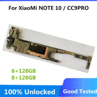 100% Unlocked for Xiaomi Mi Note 10 Note10 CC9 Pro CC9Pro 128gb Motherboard Full Working ChipsCircuit Main Logic Board 256G 512G