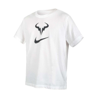 NIKE 男短袖T恤-RAFAEL NADAL 網球 DRI-FIT 上衣 運動 DD8572-100 白黑