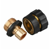 1Set 3/4 Inch Male And Female Universal Garden Hose Fitting Quick Connector Practical And Durable Easy To Use