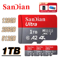 High Speed 512GB Micro TF SD Card 128GB 256GB 1TB TF Flash Memory Card Driving Recorder card sd Camera 64GB 2TB 100% original