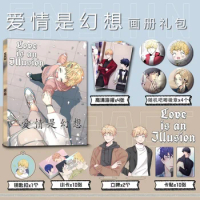 Korean Double Male BL Comics Love is an Illusion Hye-sung Dojin Badges Picture Album Acrylic Stand FIgure Poster Small Card