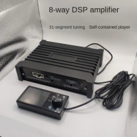 8 channel dsp audio processor car dsp car amplifier digital player HD bluetooth high power amplifier