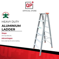 [Heavy Duty] strongman aluum 9 - 12 steps บันไดสองหน้า/ด้านเดียวพับบันไดอลูมิเนียม9-12ขั้นตอน